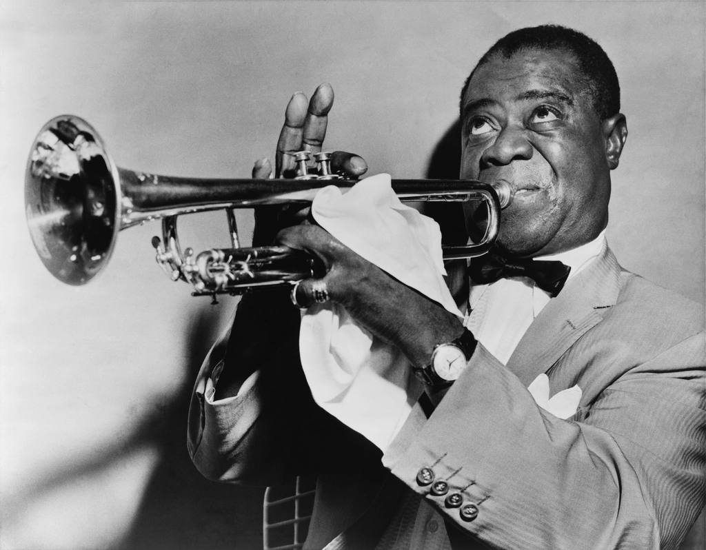 A jazz trumpeter performing